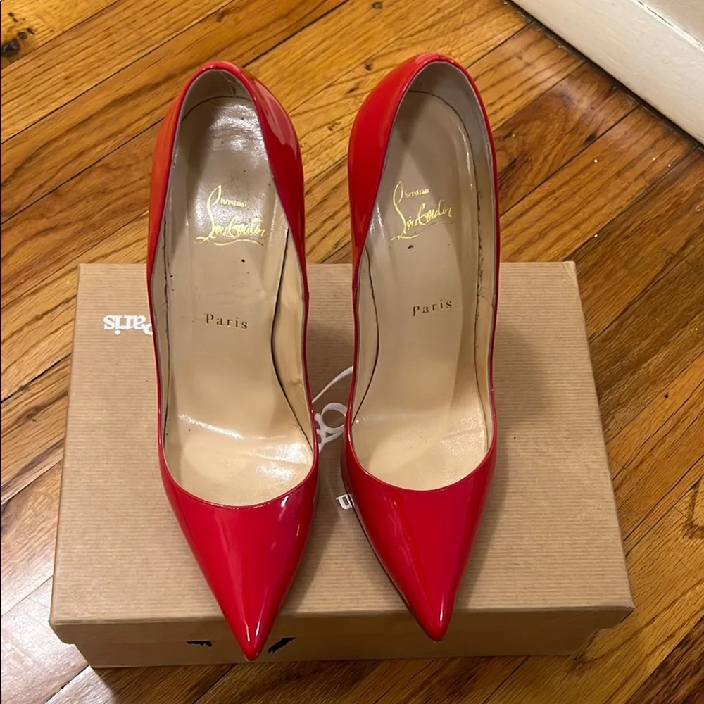 Christian Louboutin Red Patent So Kate Size 40 - Picture 7 of 10